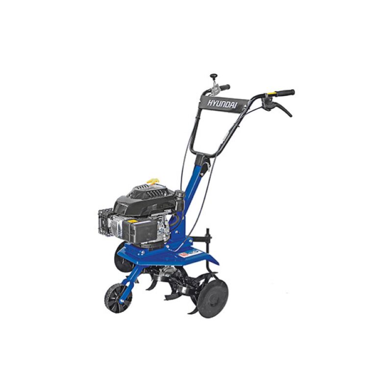 Hyundai - Houe 35110, moteur essence 4 temps, pour jardin, poigne'e re'glable, lames en acier