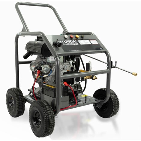 Hyundai 4000psi / 275 bar Diesel Pressure Washer, Annovi Reverberi Triplex Pump, 13L/min with 10m Hose