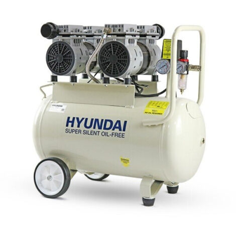 main image of "Hyundai 50 Litre Air Compressor, 11CFM/100psi, Oil Free, Low Noise, Electric 2hp | HY27550"