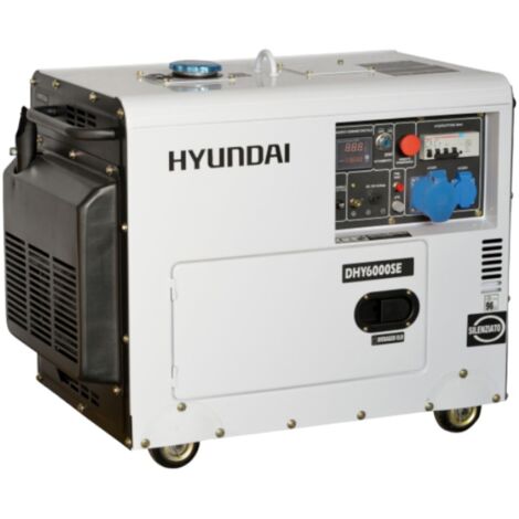 Hyundai 65231 gruppo elettrogeno Generatore diesel 10 CV con ruote 5,3 Kw 230V