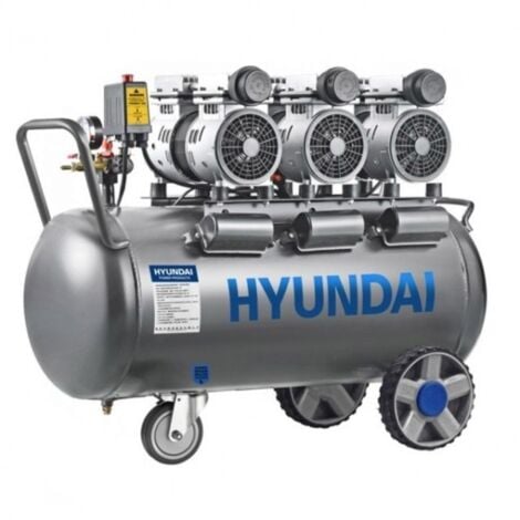 Hyundai 65704 Compressore 2200 W Oil Free silenziato 100 L