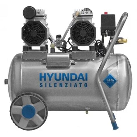 Hyundai 65706 Compressore 2200 W Oil Free silenziato 50 L