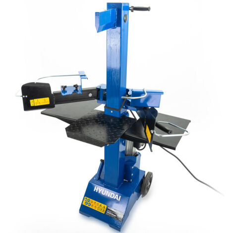 Hyundai 8 Tonne Vertical Electric Log Splitter with Hydraulic Ram, Dual Handle Control 550mm Length