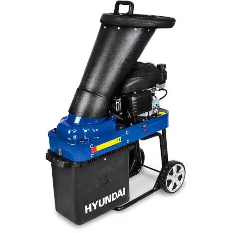 Hyundai – Broyeur de végétaux thermique 175cc – Moteur 4,2 CV – Capacité de coupe 45 mm – Lame rotative 22,5 cm – Récipient 30 litres - MAX 175 CC