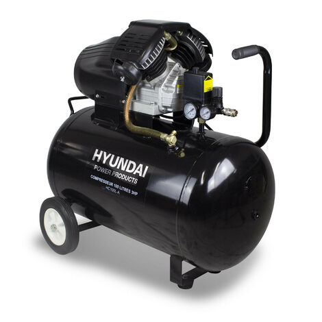 HYUNDAI Compresseur 100 L 8 bar 3 hp 369 L/min HC100L-A