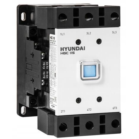 HYUNDAI - CONTACTEUR HGC 115A AC3/440V, 60KW, 2NO+2NC, BOBINE AC/DC, 220V