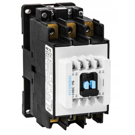 HYUNDAI - CONTACTEUR HGC 75A AC3/440V, 37KW, 2NO+2NC, 230V 50HZ / 250V 60HZ, 50HZ, 230V