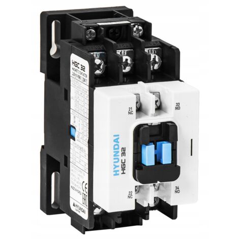 HYUNDAI - CONTACTOR HGC 32A AC3/440V, 3P + 1NO1NC, 230V 50HZ / 250V 60HZ, AC1-55A, UE AC690V,