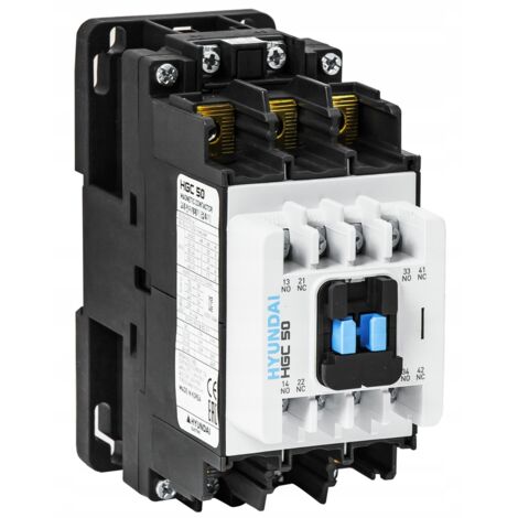 HYUNDAI - CONTATTORE HGC 50A AC3/440V, 22KW, 2NO+2NC, BOBINA 230V 50HZ / 250V 60HZ, 230V