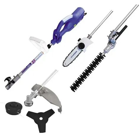 Hyundai – Débroussailleuse électrique filaire 1400W – Moteur haute performance – Tête nylon 420mm et lame 255mm – Pour espaces difficiles d'accès