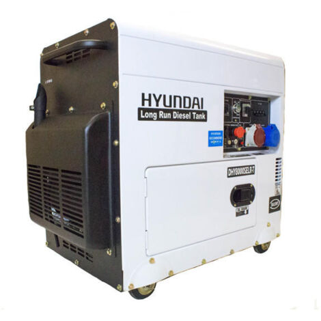 Hyundai DHY8000SELR-T 6kW Multi-phase - Single & 3-phase - Silenced Long Run Diesel Generator