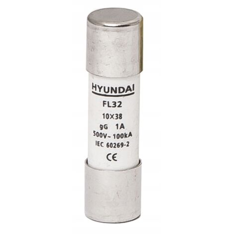 HYUNDAI - FUSIBLE CYLINDRIQUE 10X38, GG, COURANT IN=32A