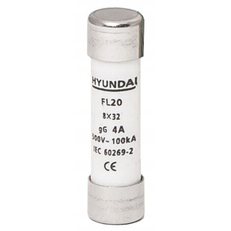 HYUNDAI - FUSIBLE CYLINDRIQUE 8X32, GG, COURANT IN=1A