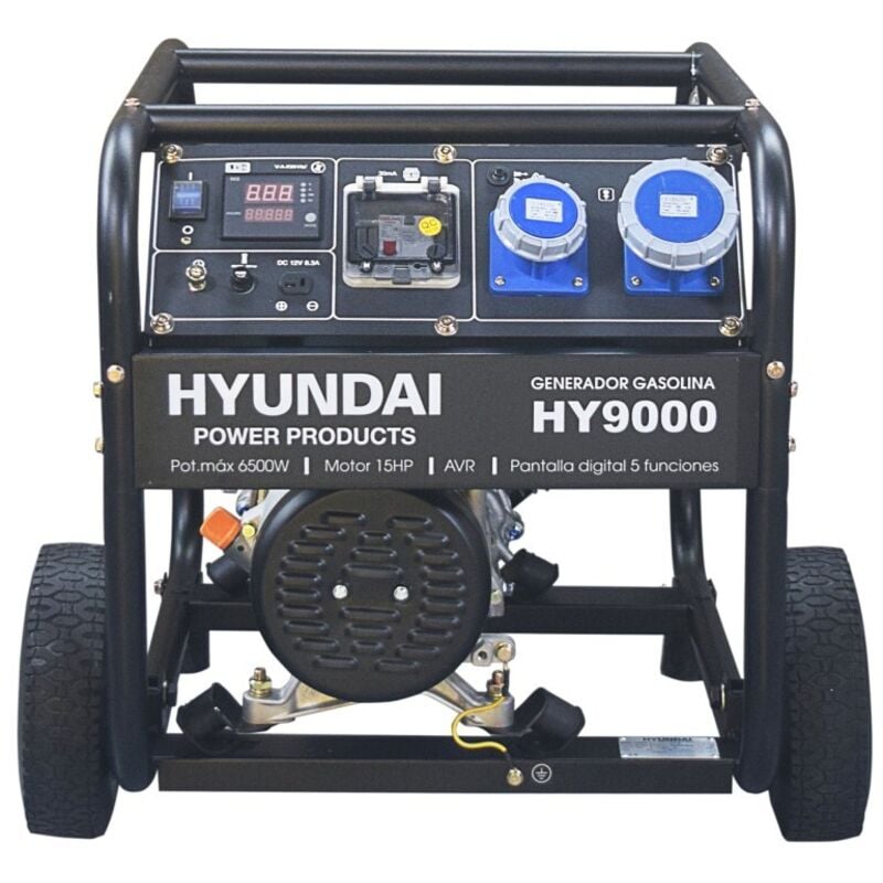 

HYUNDAI-HY-HY9000K GENERADOR HYUNDAI GASOLINA 3000rpm con ruedas
