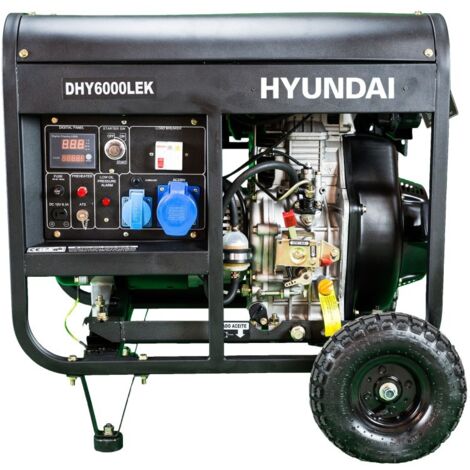 HYUNDAI groupe électrogène 5500 W diesel monophasé DHY6000LEK