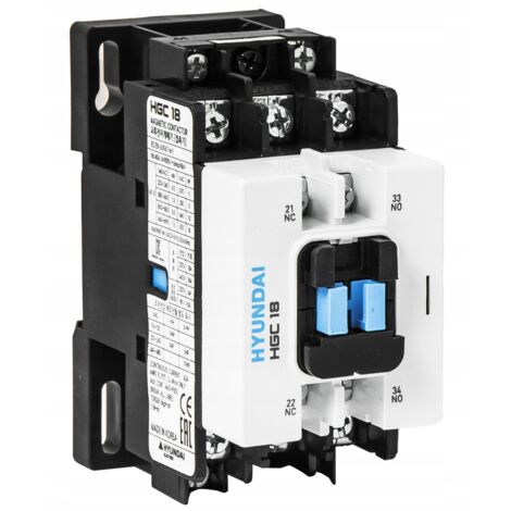 HYUNDAI - HGC SCHÜTZ 18A AC3/440V, 3P + 1NO1NC, 230V 50HZ / 250V 60HZ, AC1-40A, EU AC690V,
