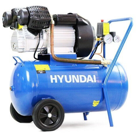 main image of "Hyundai HY3050V 3HP, 50 Litre V-Twin Direct Drive Air Compressor 14CFM"