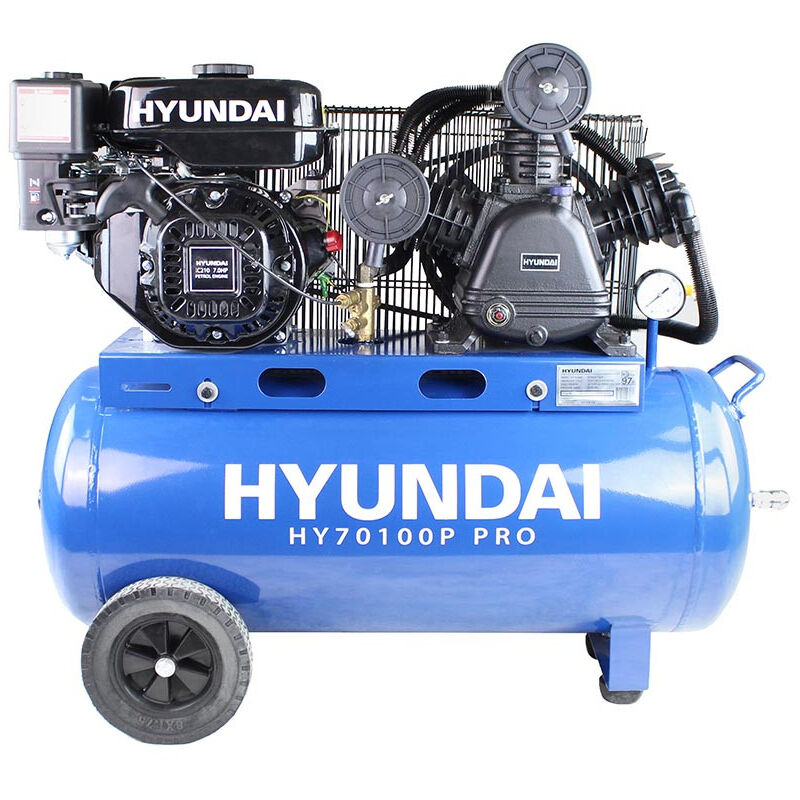 Hyundai HY70100P 90L Petrol Compressor 7.0hp 212cc