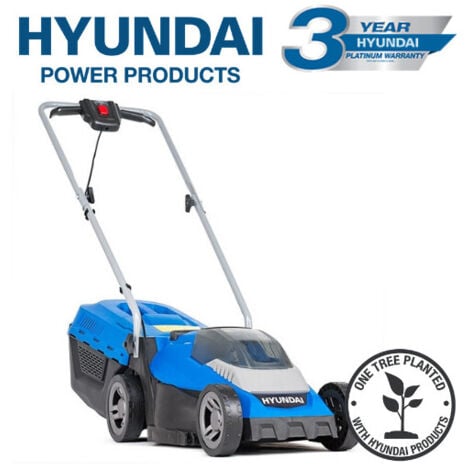 Hyundai HYM40LI330P 40V Lithium-Ion Cordless Battery Powered Roller Lawn Mower 33cm Cutting Width With Battery & Charger
