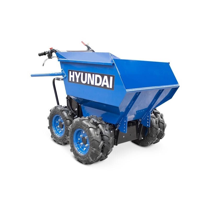 Hyundai - 196cc 4-Wheel Drive 500kg Payload Mini Dumper / Power Barrow : HYMD500