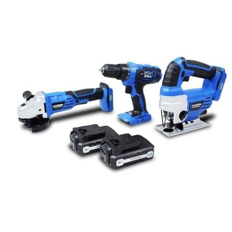 HYUNDAI PACK PERCEUSE, MEULEUSE D'ANGLE, SCIE SAUTEUSE - 18 V HNHPACK18V
