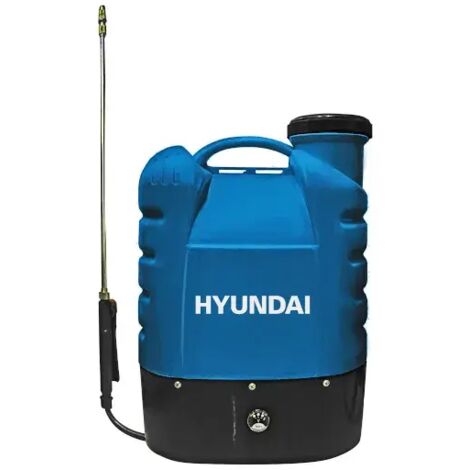 Hyundai – Pulvérisateur à batterie 12V 8Ah – Réservoir 16L – Pression 2-4 bar – Lance en acier – 4 buses – Autonomie 5h