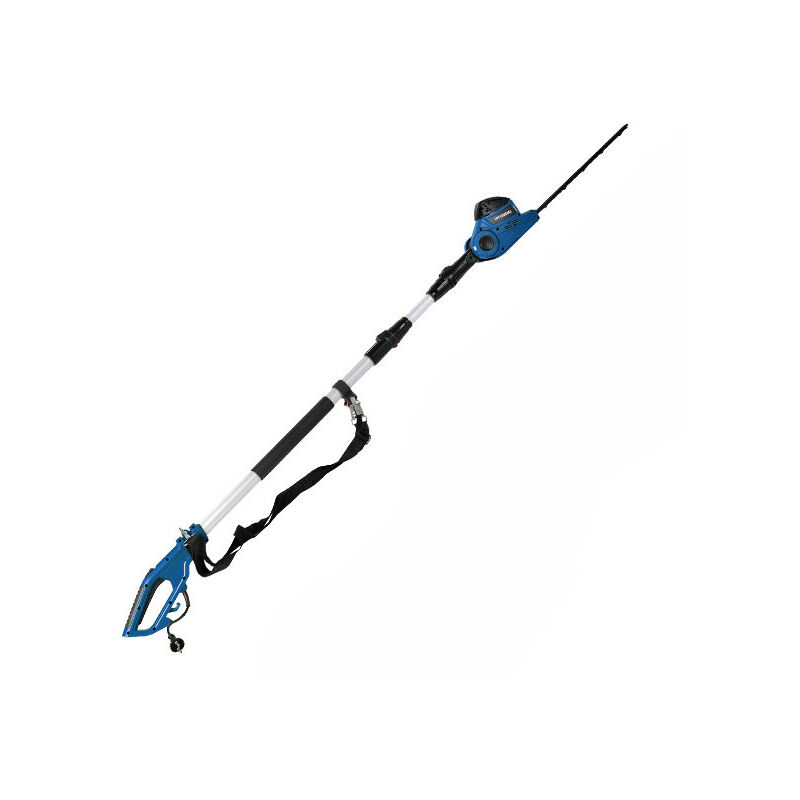 HYUNDAI Taille-haie sur perche électrique 550 W 41 cm 16 mm 4 postions : -45° / 0° / 45° / 90 ° HTHEP550