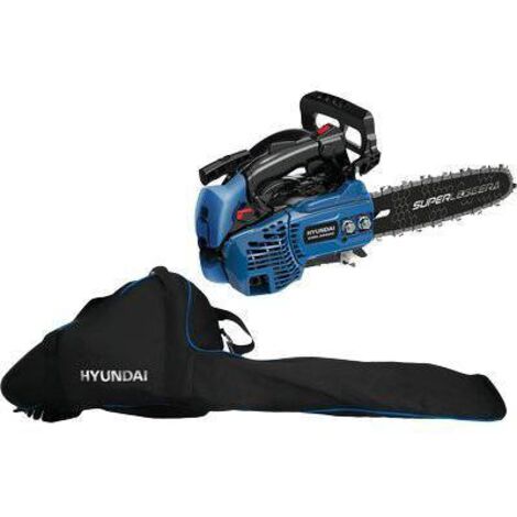 Hyundai – Tronçonneuse thermique 35520 25 cm – Moteur 2 temps 25 cc – Puissance 1,5 Hp – Poids léger 2,5 kg pour coupe précise jusqu'à 20 cm