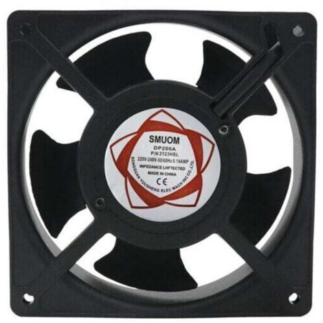 HYY AR Axial-Kaminventilator, Hochtemperatur-Einsteckbare Metallflügel, Leise, Universal, 120 x 120 x 38 mm