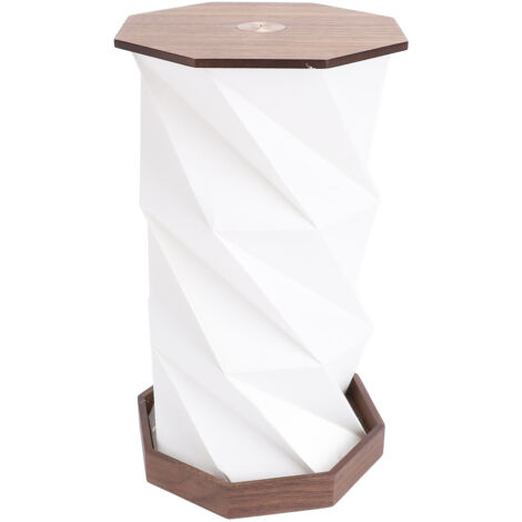 Hztyyier Lampe de Table Tactile avec Lanterne en Papier Rotatif, Lumière de Nuit à Batterie Dimmable pour Chambre, Salon, Bureau, Pépinière