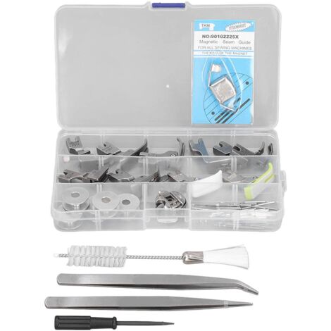 Hztyyier Nähfuß Set, Industrie Edelstahl Nähmaschinen Ersatzfüße für Handarbeits Schneider Industrie Jersey Strickmaschinen