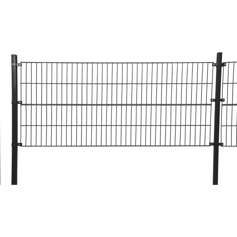 Home Deluxe Doppelstabmattenzaun Morata , Gartenzaun, Mattenzaun Höhe, 80 Cm / Länge, 50 M Ohne Eckpfosten Gartenzaun Mattenzaun