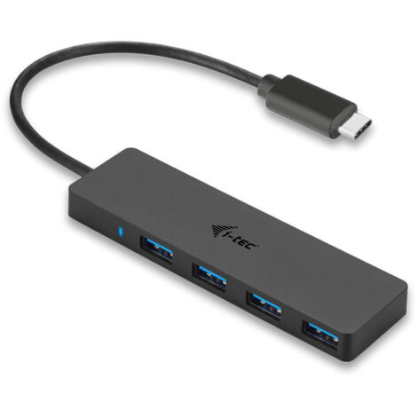 i-tec Advance C31HUB404 hub di interfaccia USB 3.2 Gen 2 (3.1 Gen 2) Type-C 5000 Mbit/s Nero