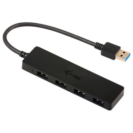 i-tec Advance U3HUB404 Schnittstellen-Hub USB 3.2 Gen 1 (3.1 Gen 1) Type-A 5000 Mbit/s Schwarz