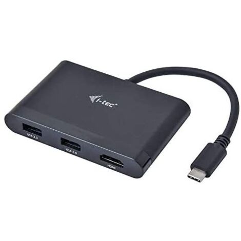 i-tec C31DTPDHDMI panel bahía disco duro Negro