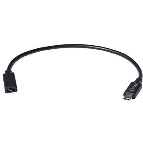 i-tec C31EXTENDCBL USB 3.1 Typ-C Kabeladapter Schwarz - Kabeladapter (USB 3.1 Typ-C, USB 3.1 Typ-C, Stecker / Buchse, 0,3 m, Schwarz)