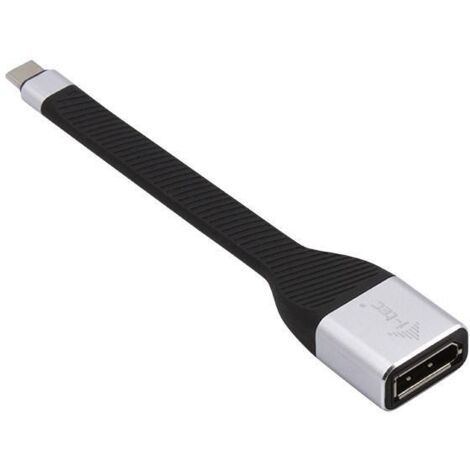 i-tec C31FLATDP60HZ cavo e adattatore video 0,11 m USB tipo-C DisplayPort Nero