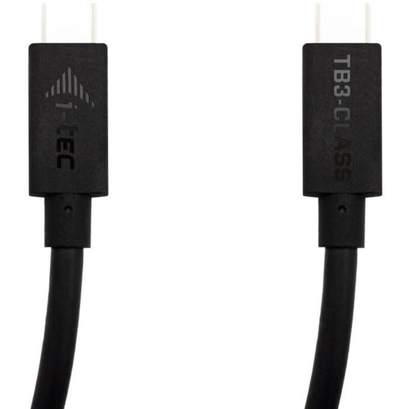 Itec - i-tec Thunderbolt Class 3 Cable 150cm Compatible avec usb-c - Transfert de données jusqu'à 40 Gbps, Puissance jusqu'à 100W, Vidéo jusqu'à 2X