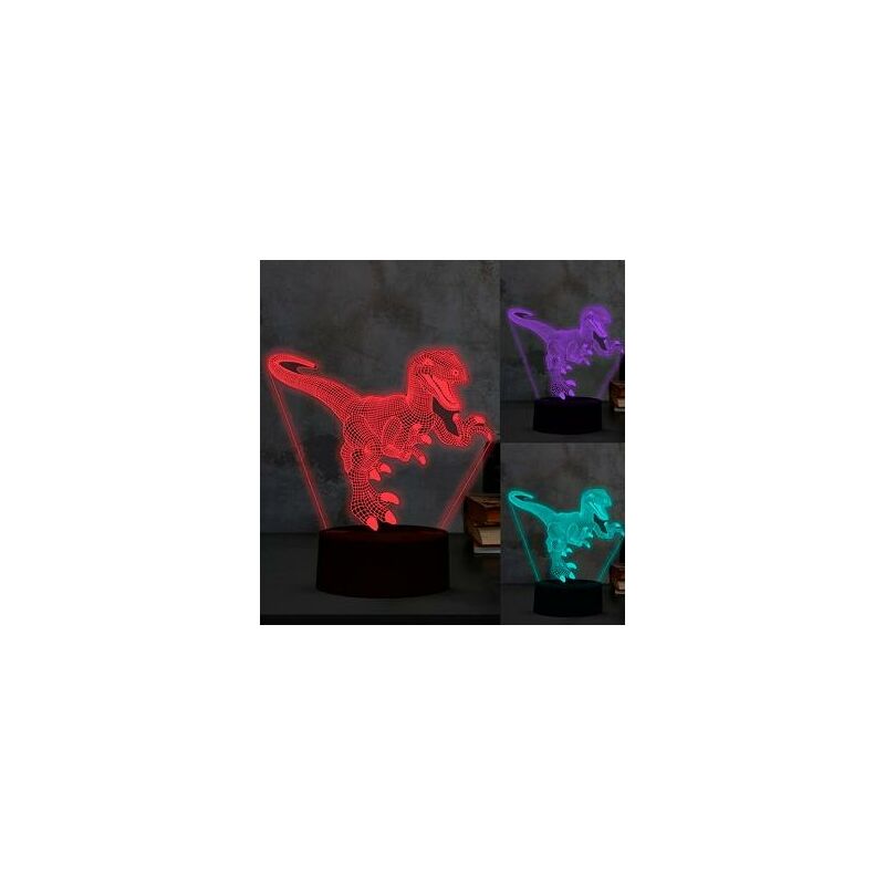 I-total 3d dinosauro lampada a led