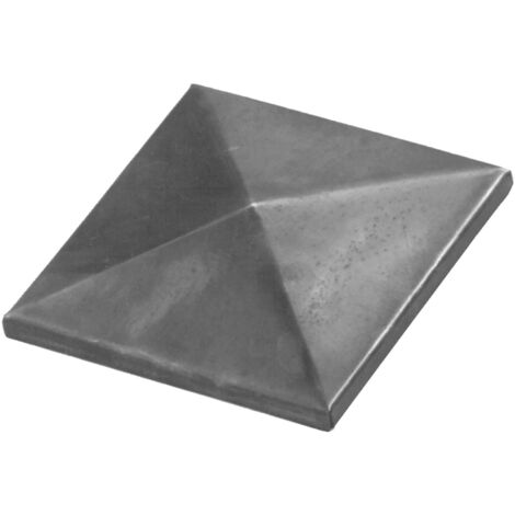 IAM DESIGN Abdeckkappe 30x30mm - rustikale Abdeckung für Treppengeländer passend zu Zierstäbe, Schmiedeeisen