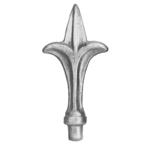 IAM DESIGN Geländerstab Spitze Höhe 125mm Base D - Stabspitze Firenze für Treppengeländer, Schmiedeeisen