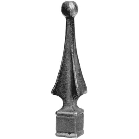 IAM DESIGN Geländerstab Spitze Höhe 130mm Q20 - Stabspitze für Treppengeländer, Schmiedeeisen
