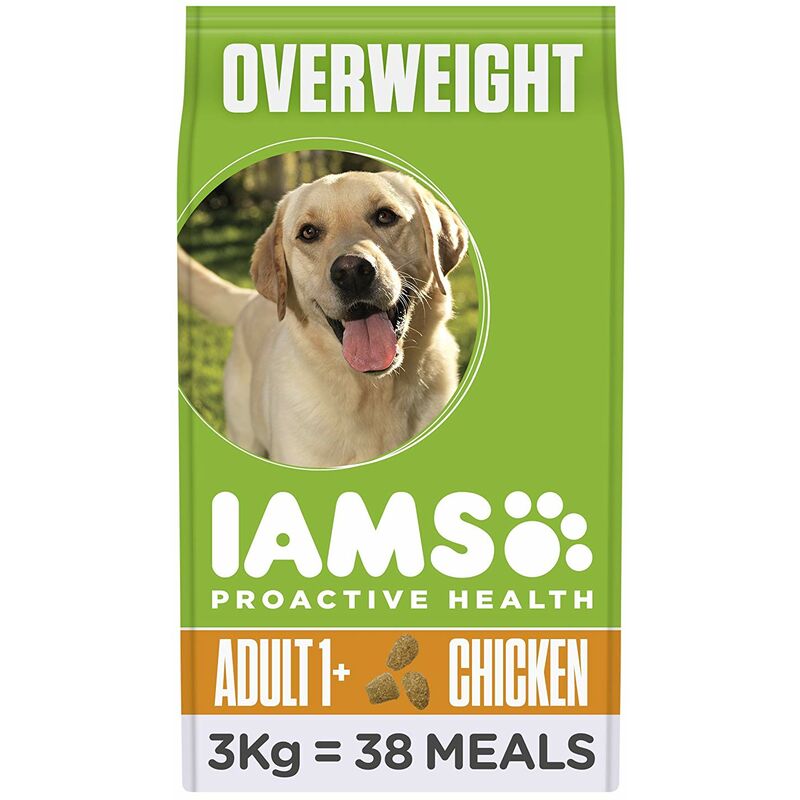 Iams - Croquettes light pour chien - 3 kg - Lot de 3