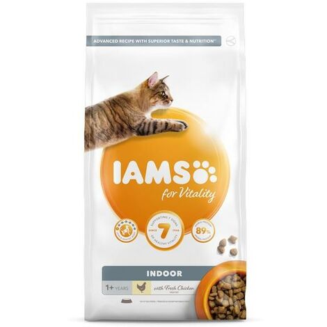 Iams Vitality Adult Cat Food Indoor Chicken 2kg - 260745