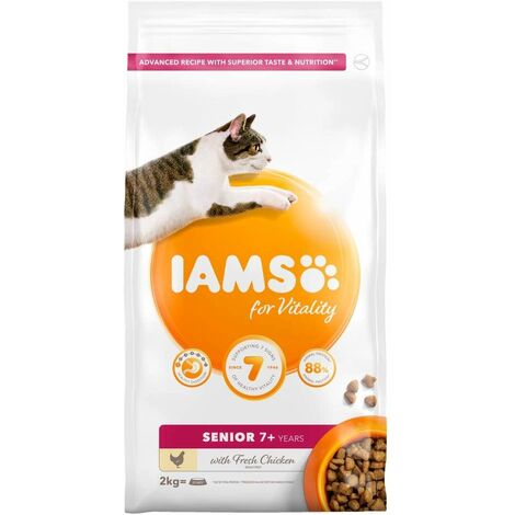 Iams Vitality Senior Cat Food Chicken 2kg - 260747