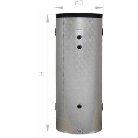 Ibaiondo – Réservoir tampon solaire 30L – Isolation en mousse rigide sans CFC – Installation verticale – Accumulateur pour pompes à chaleur