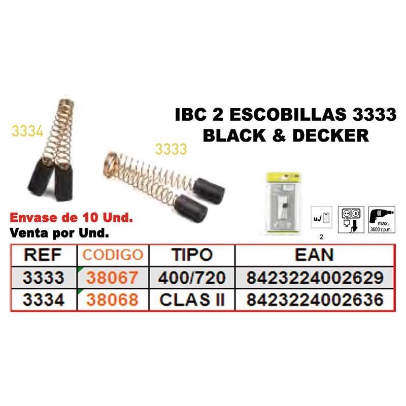 

MIBRICOTIENDA ibc 3-333 2 escobillas blackdecke 400-720