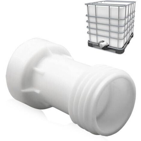 IBC Accessoire de Réservoir, Adaptateur IBC s60 x 6 Rallonge Entretoise 60mm Vanne Cuve 1000l Plastique Filetage Grossier Droit s60 x 6 Accessoire De Conteneur IBC Raccord Cuve