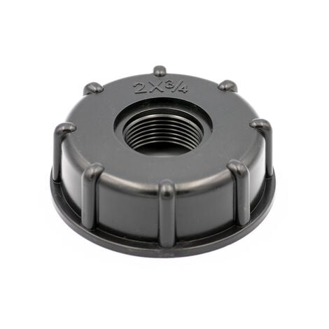 STABILO SANITÄR IBC Adapter Deckel 3/4"IG S60x6 62mm Tankdeckel Kappe Regenwassertank