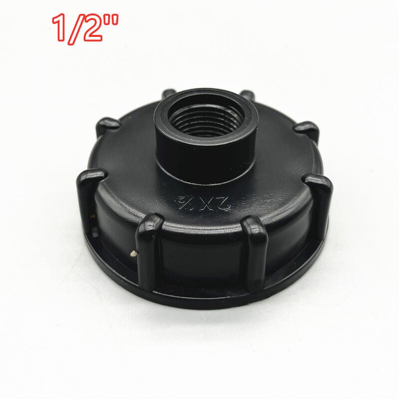 IBC Adapter Plug s60x6 for 1000 liter tank, 1/2 Inch (external convex version 4 points (1/2') thickened)